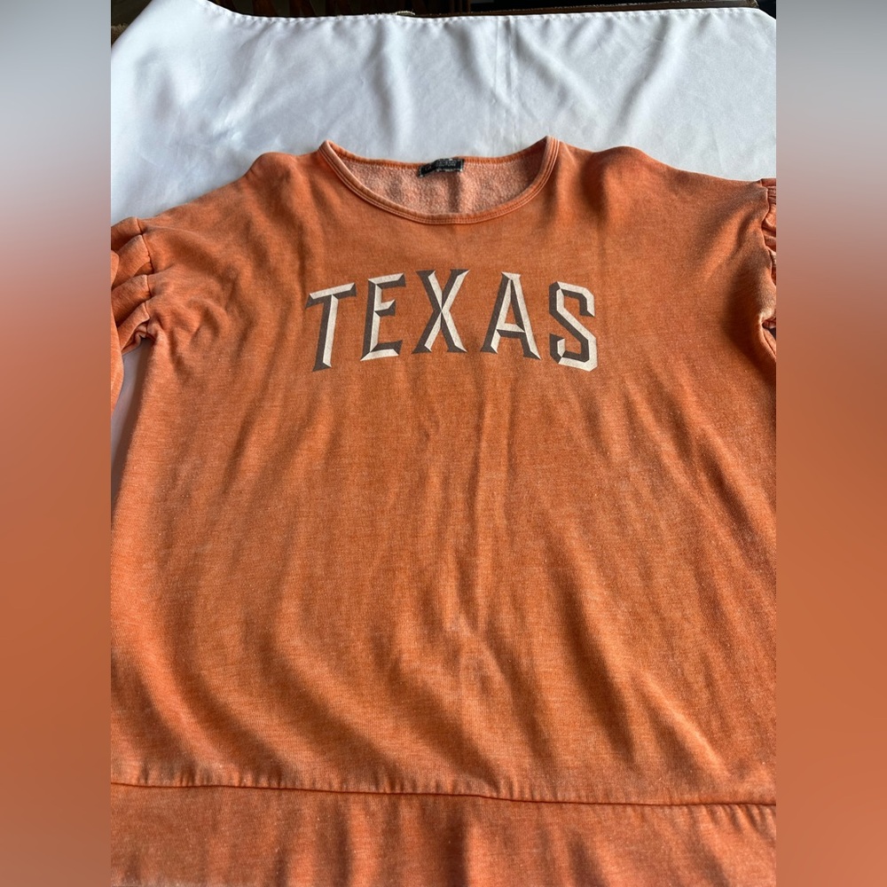 GC Gameday Couture Texas Longhorns Puffy Sleeve Sweatshirt Size Large - Picture 2 of 7